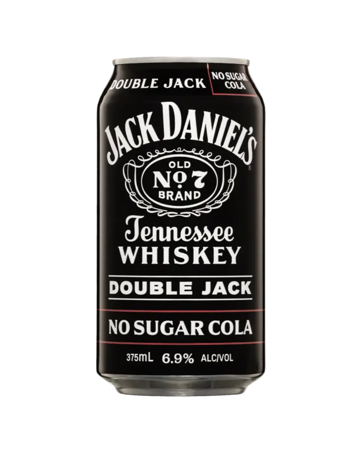 J/Daniel Double Jack No Sugar 375ml can
