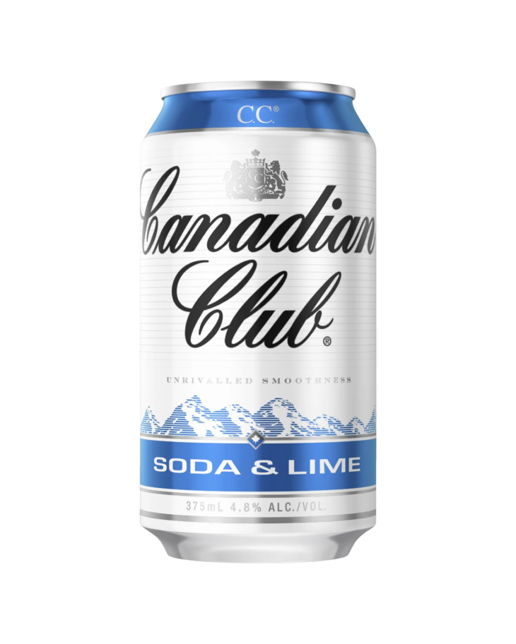 Can club soda & lime 375ml
