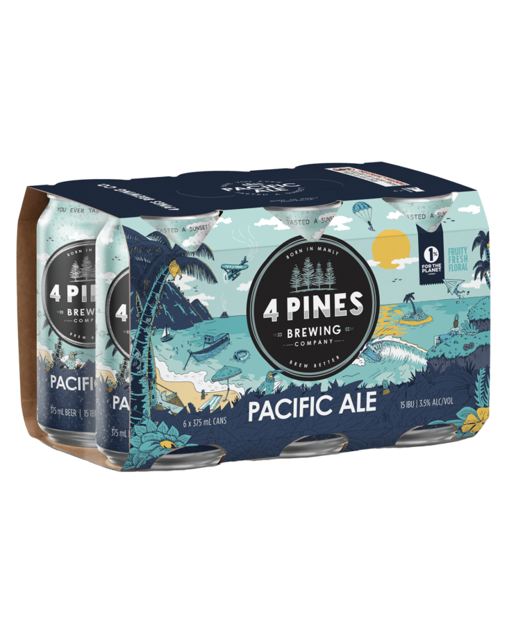 4 pines Pacific Ale 3.5% 6x 375 ml