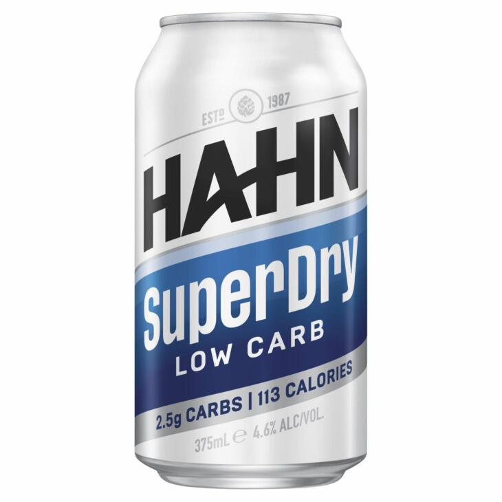 Hahn super dry 10pk 4.6% C 375ml