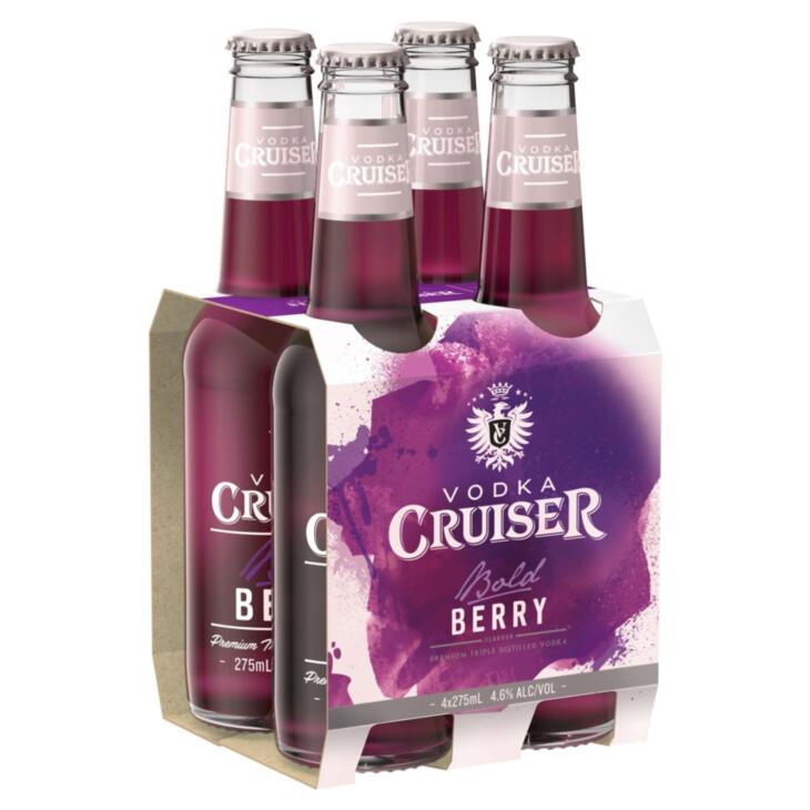 Cruiser Bold Berry Blend Btl 4.6%4*275ml