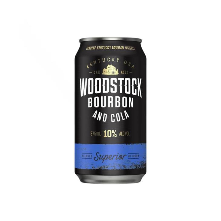 Woodstock Bourbon & Cola 10% Can 375Ml
