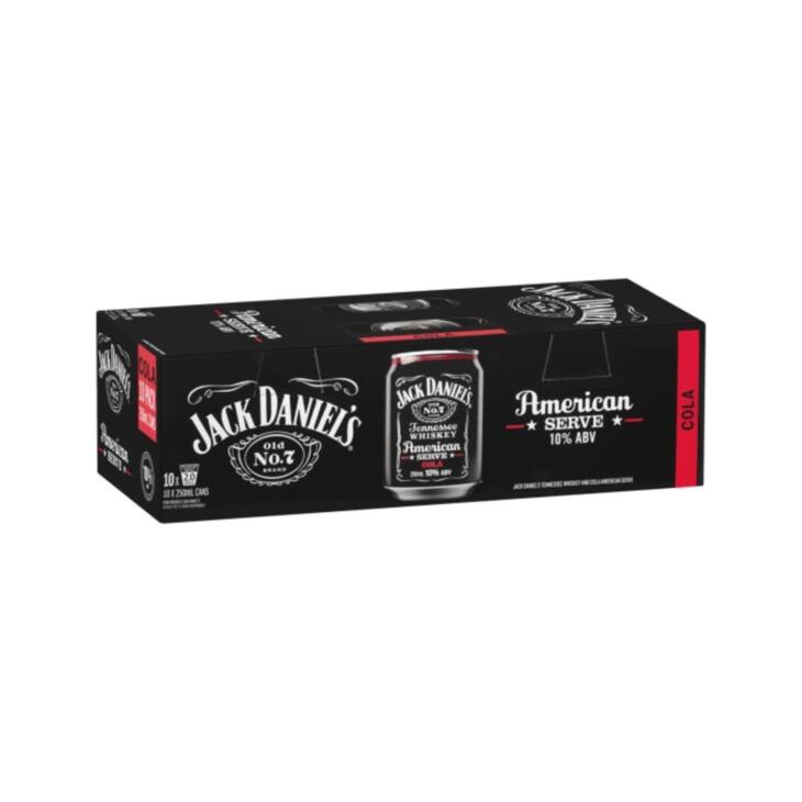 J/Daniel Amer Srv&Cla 10pk 250ml