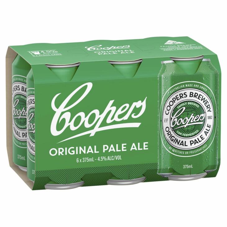 Coopers Pale Ale 6pk x 375ml can
