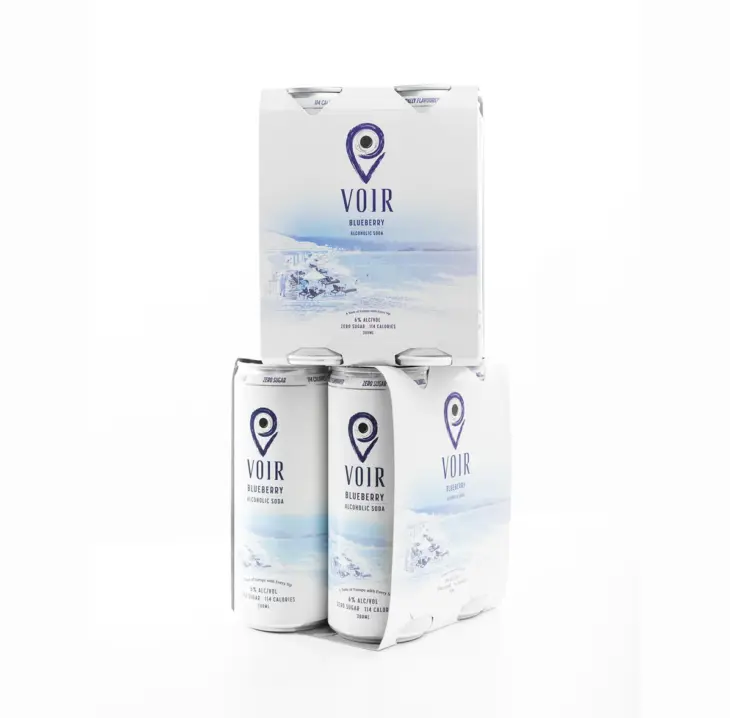 VOIR blueberry alc soda 6% 4x300ml