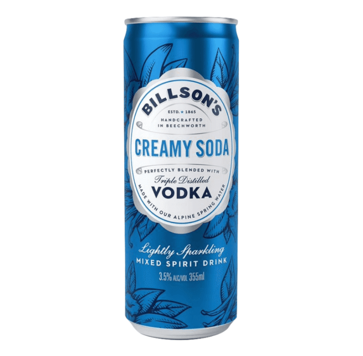 Billsons Creamy Soda Vodka 3.5% 355 ml