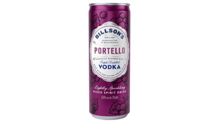 Billsons Portello Vodka 3.5% 355 ml