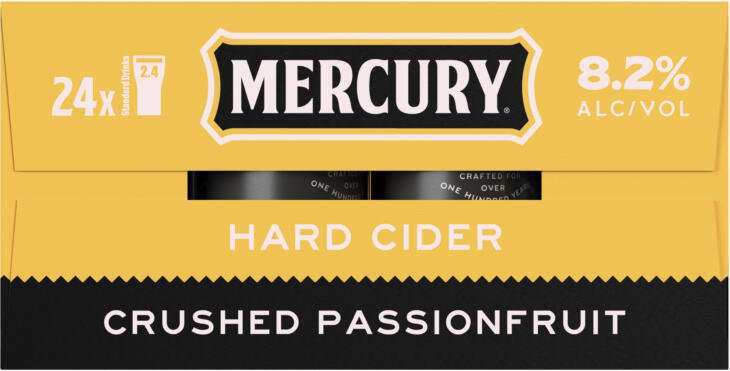 Mercury passion fruit 24x375ml 8.2% - Image 3