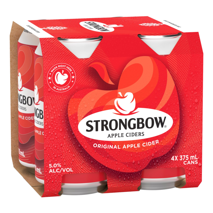 Strongbow cider 8.2% C 4x375ml