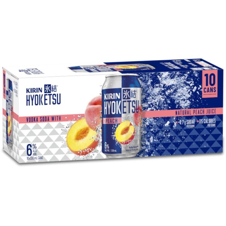 Kirin hyoketsu peach 4pk can 330ml