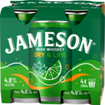 Jameson Dry &Lime 4.8% 4pk 330ml