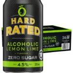 Hard rated 0 sugar lemlime 24x375ml